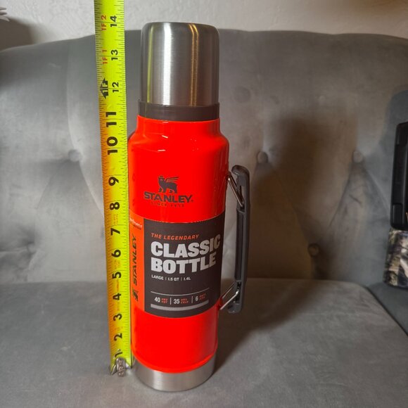Stanley Legendary Vacuum Insulated‎ Bottle large 1.5 QT  1.4L- Orange neon - Picture 4 of 7